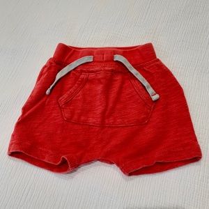 Baby Gap Red Cotton Pull-On Shorts, Size 6-12 Months